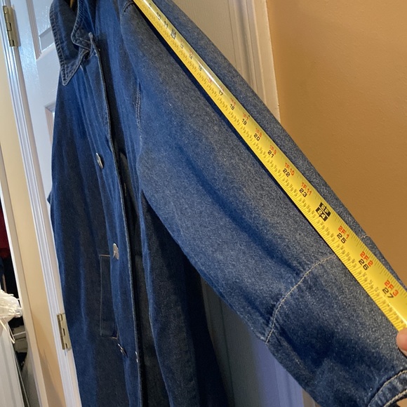 NWT Chico’s Denim Trench Jacket/Coat Size XL - Picture 13 of 15